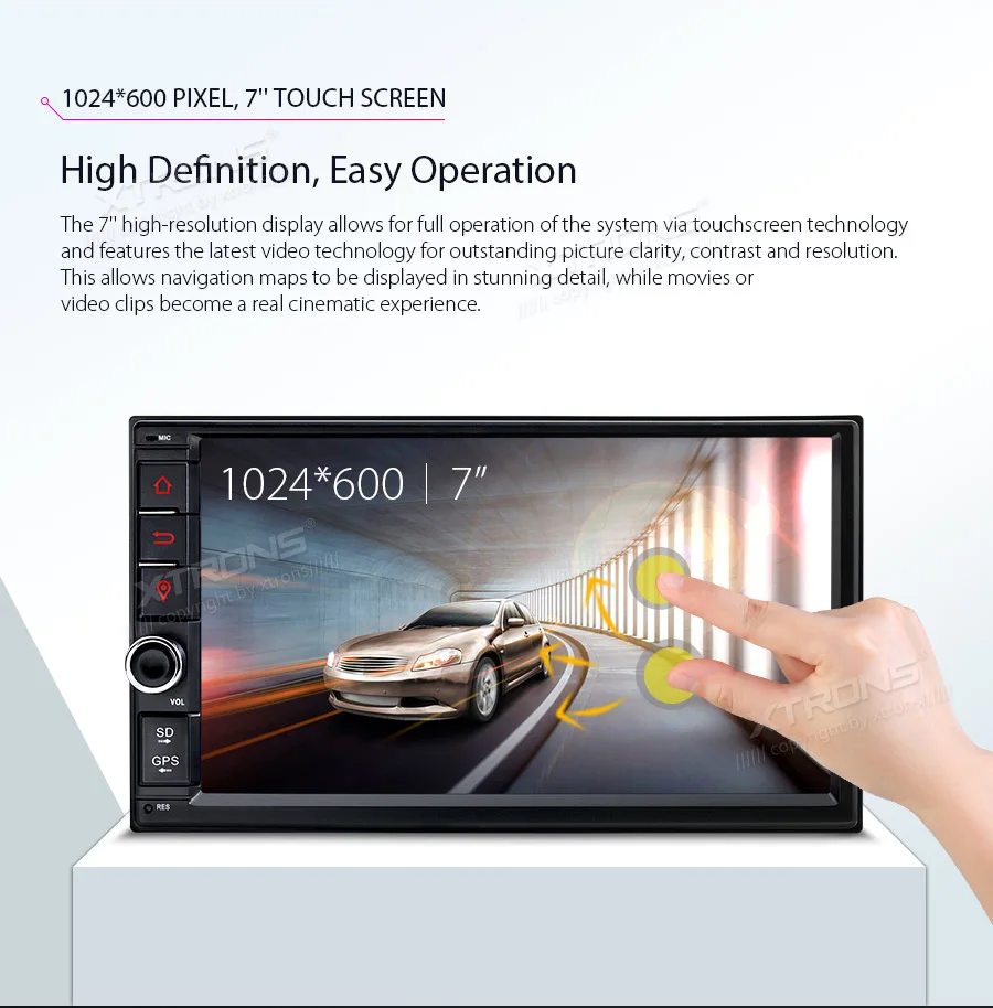 Cheap 7" Android 8.1 Oreo OS Double Din Car Multimedia Two Din Car Navigation GPS 2 Din Car Radio with 4G/3G/WIFI Internet Support 7