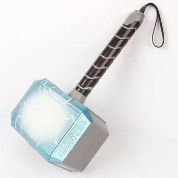 

8"Avengers Infinity War Captain America Shield Thor Hammer Battleax With LED Light PVC Action Figure Collectible Model 20CM B764