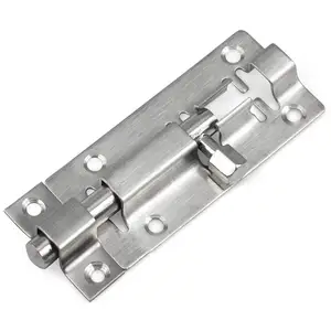 Door Lock For Bathroom Toilet Shed Bedroom Catch Latch Easy-Fit Slide Bolt Lock Stainless Steel Security Door Latch