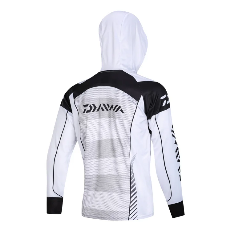 Daiwa Для мужчин Одежда для рыбной ловли ветрозащитная куртка на молнии анти-москитное пальто рыболовная футболка для бега для верховой езды Рыбалка