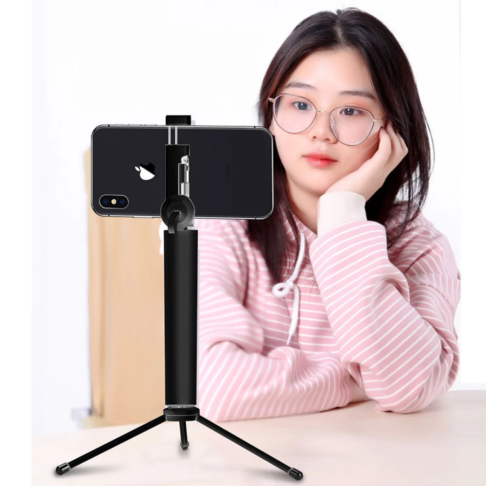 

Wireless bluetooth Selfie Stick Phone 17-80cm Extendable Monopod Stablizing Selfiestick Tripod Universal For iPhone Stable