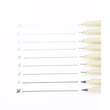 9 размеров иглы Шариковая ручка мультфильмы эскиз рисунок пером ручка крюк линия ручки