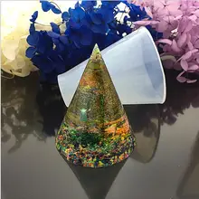 Прозрачная силиконовая конусообразная энергетическая отливочная форма "Эйфелева башня" для смолы настоящий цветок ювелирные изделия DIY Плесень полимерные формы для ювелирных изделий