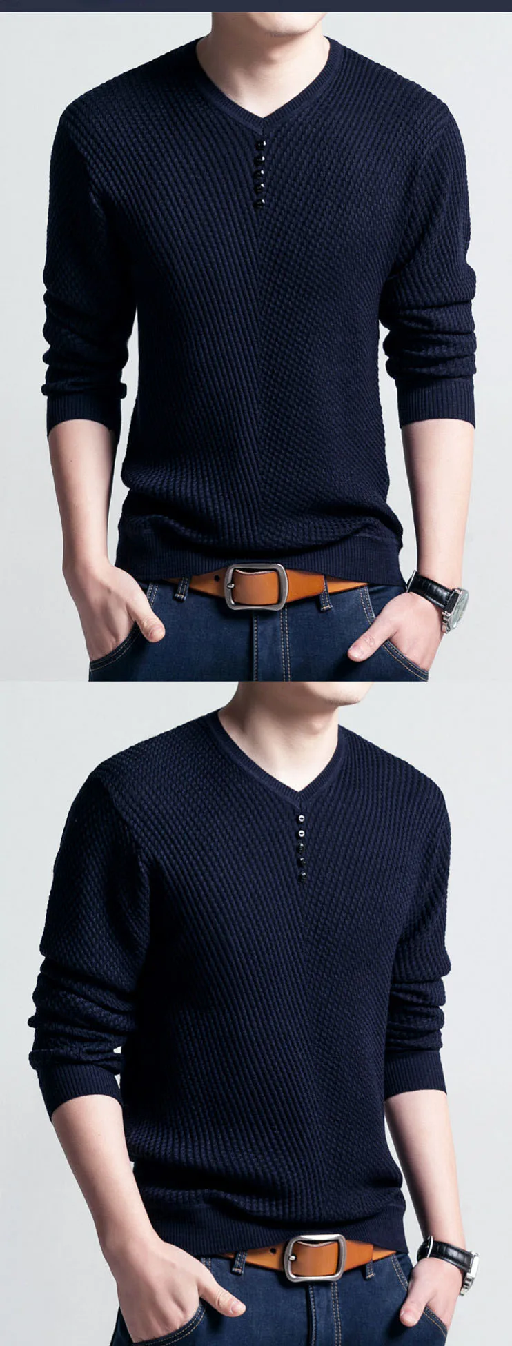 Осенний мужской свитер Повседневный пуловер с v-образным вырезом Slim Fit Sueter Masculino рубашка с длинными рукавами мужские свитера трикотажные кашемировые шерстяные Pull H