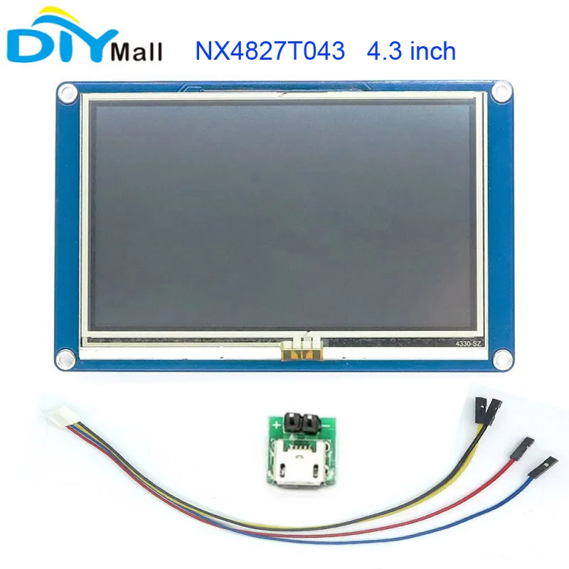 Nextion 4.3" TFT 480x272 NX4827T043 HMI Resistive Touch Screen UART Smart Display Module for Arduino Raspberry Pi ESP8266