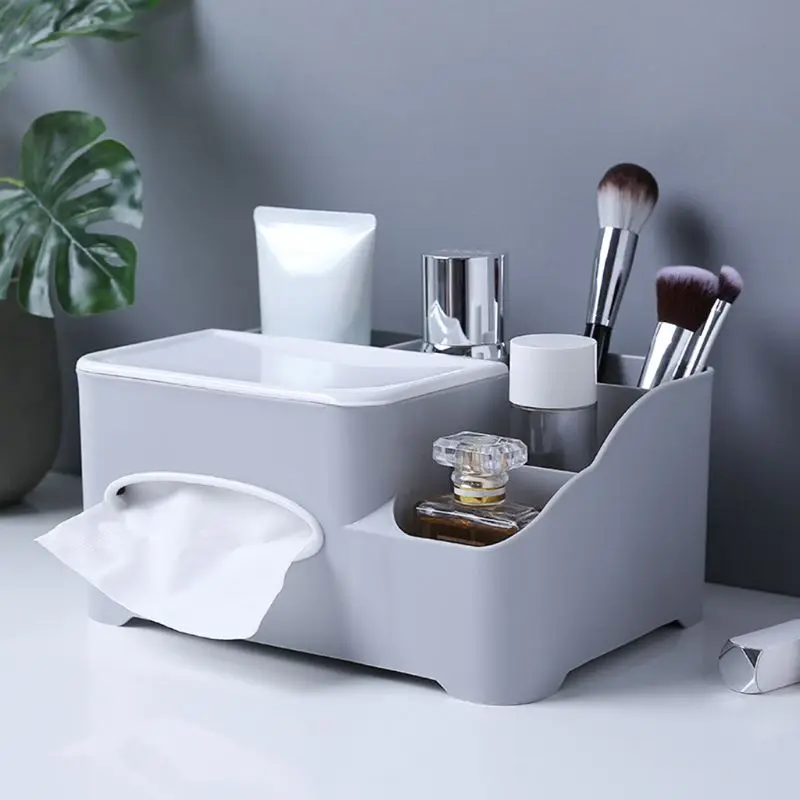  Desktop Tissue Box Holder Organizer Napkin Handkerchief Toilet Paper Storage Case Home Kitchen Bath