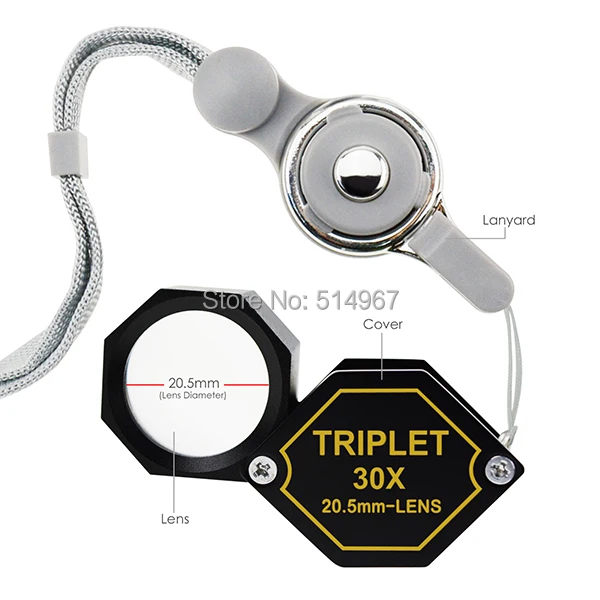 triplet lente de vidro óptico ampliação para profissionais amadores selo