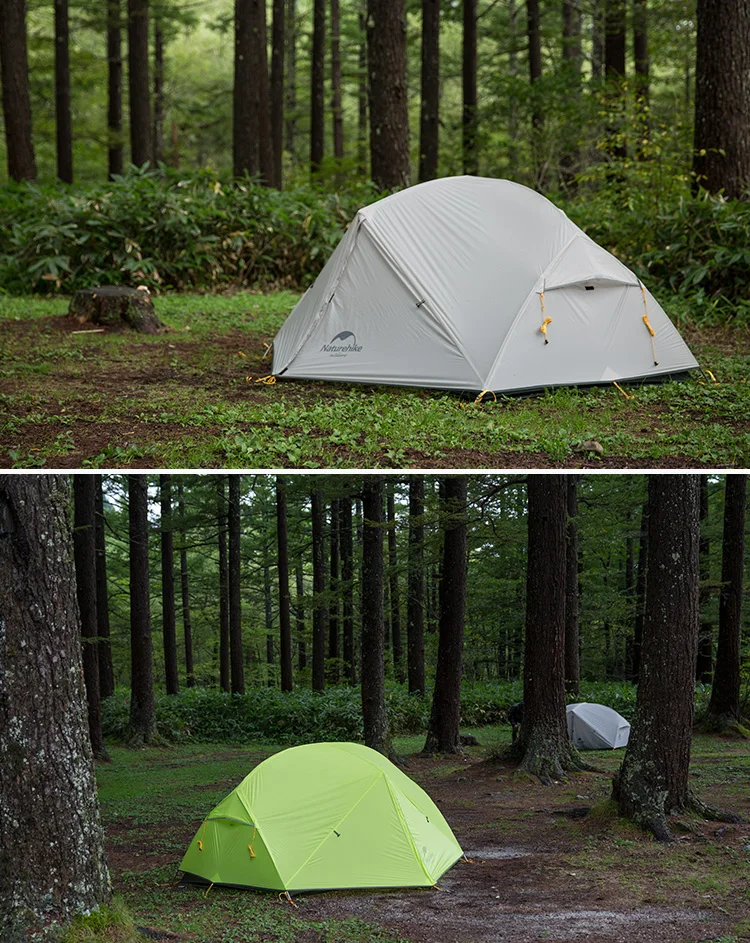 Naturehike 2 Мужской палаточный кемпинг на открытом воздухе для двух человек походные палатки с отпечатком ноги Mongar 2 Новинка
