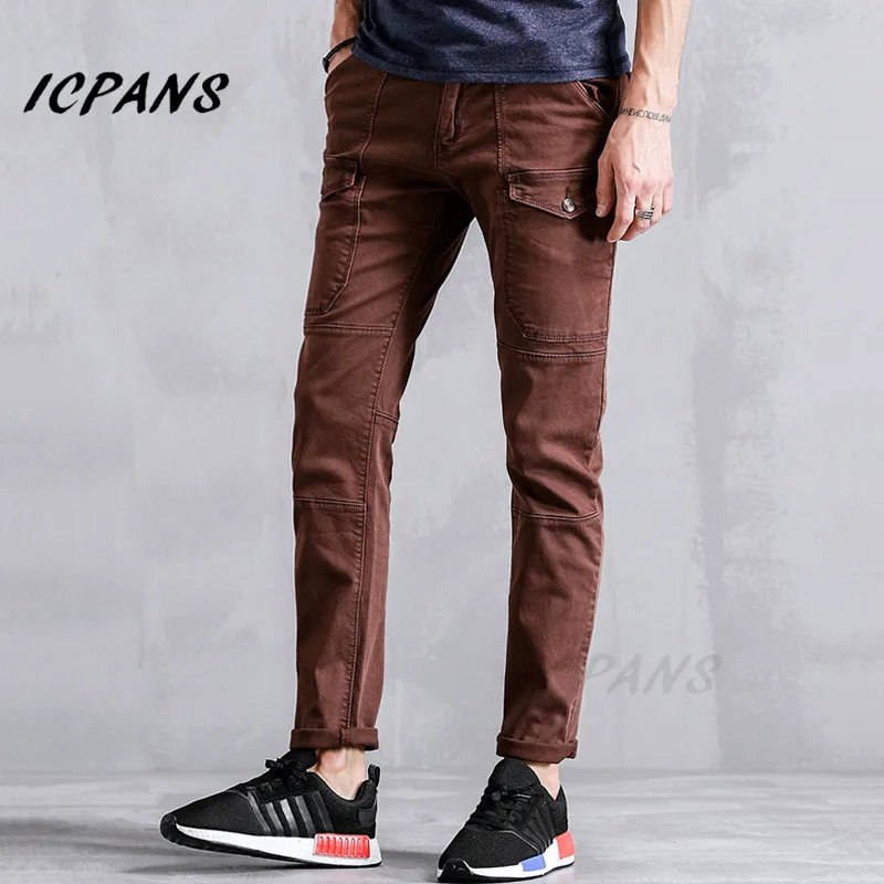 ICPANS Cargo Pants Men Spring Autumn 2019 Regular Casual Pants Male Trousers Sweatpants Hombre Fashion Slim Fit Mens Pants ICPANS Cargo Pants Men Spring Autumn 2019 Regular Casual Pants Male Trousers Sweatpants Hombre Fashion Slim Fit Mens Pants