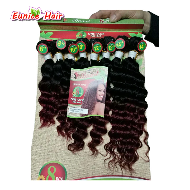 

Custom Brazilian Kinky Curly hair human weave Ombre Kinky Curly Hair Weave Wet And Wavy Ombre Curly Weave crochet Hair Bundles