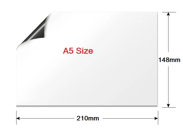 Размер A5 Гибкая магнитная доска для магнитов на холодильник виниловая сухая салфетка белая доска маркер записывать сообщение доска напоминание блокнот