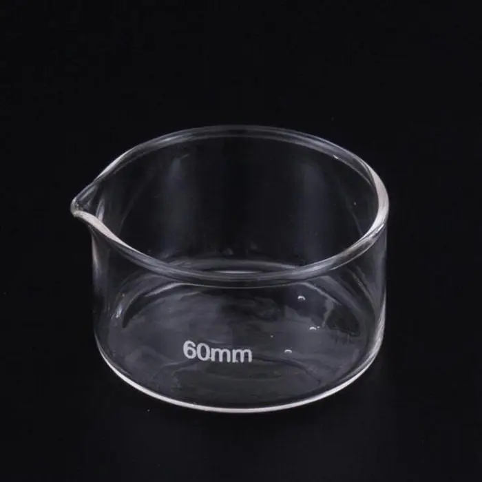 10pcs/lot Lab Glassware 60mm Glass Crystallizing Dish For School