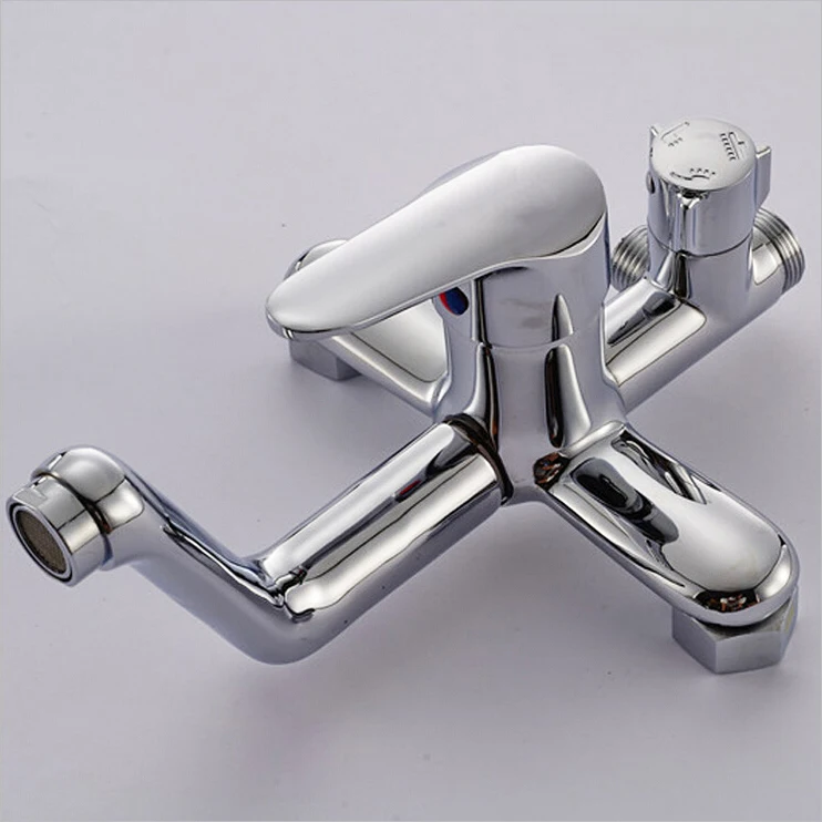 

L16079 High Quality Chrome Finish Brass Material Bath and Shower Mixer