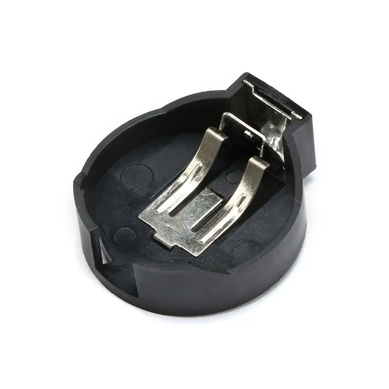 2 Pcs CR2450 Support de Bouton de batterie de monnaie a 2 broches noir R2W1 HU