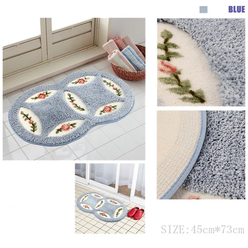 USPIRIT-PVC-Mesh-Coral-Fleece-Outdoor-Mats-Bathroom-Home-Area-Rugs-Water-Bath-Accent-Rugs-Anti (4)