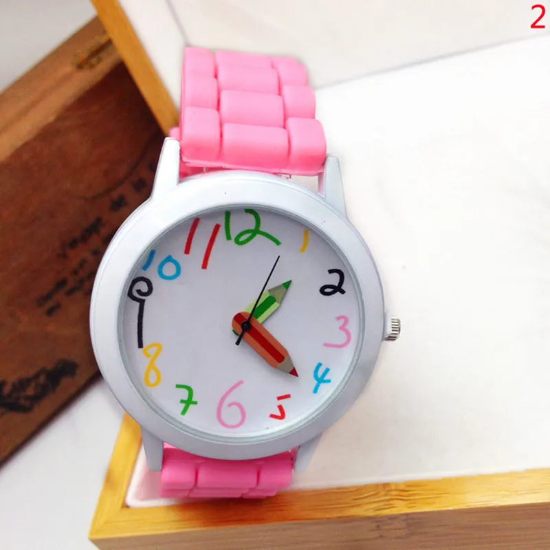 Unisex watches Women new fashion Silicone Quartz Sports Style bracelets Jelly Wrist Watch girls cute lovely 4