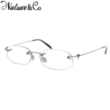 Natwve& Co высококачественные роскошные без оправы Изящные Очки для чтения+ 1,0+ 1,5+ 2,5+ 3,0+ для мужчин и женщин с футляром для очков