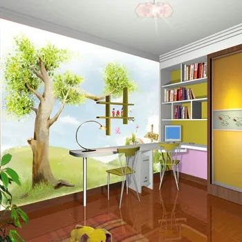 

Large wallpaper kids roll Environmental Mural non-woven wall paper the fairy tale background homedecoration