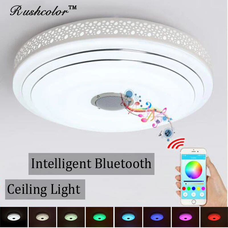2018 RGB светодиодные потолочные светильники с регулируемой яркостью Bluetooth и