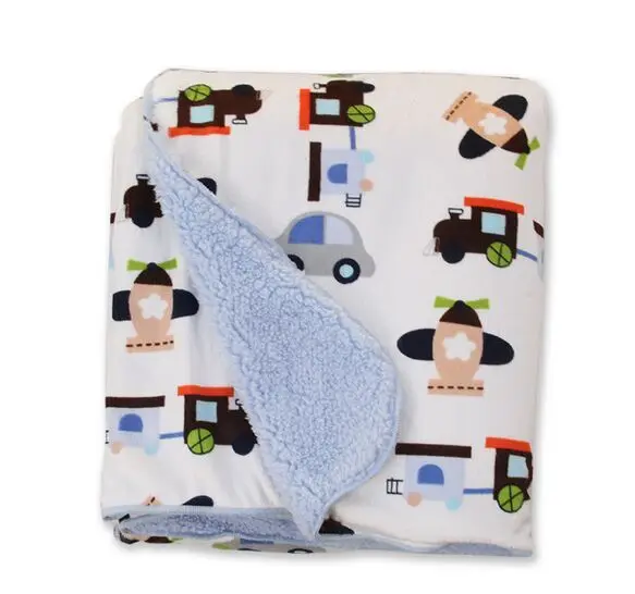 Дизайнерское детское одеяло 76*100 см детское теплое Флисовое одеяло на кровать мягкое трикотажное покрывало-плед Etrq0003