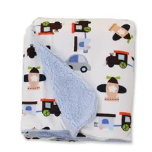 Дизайнерское детское одеяло 76*100 см детское теплое Флисовое одеяло на кровать мягкое трикотажное покрывало-плед Etrq0003