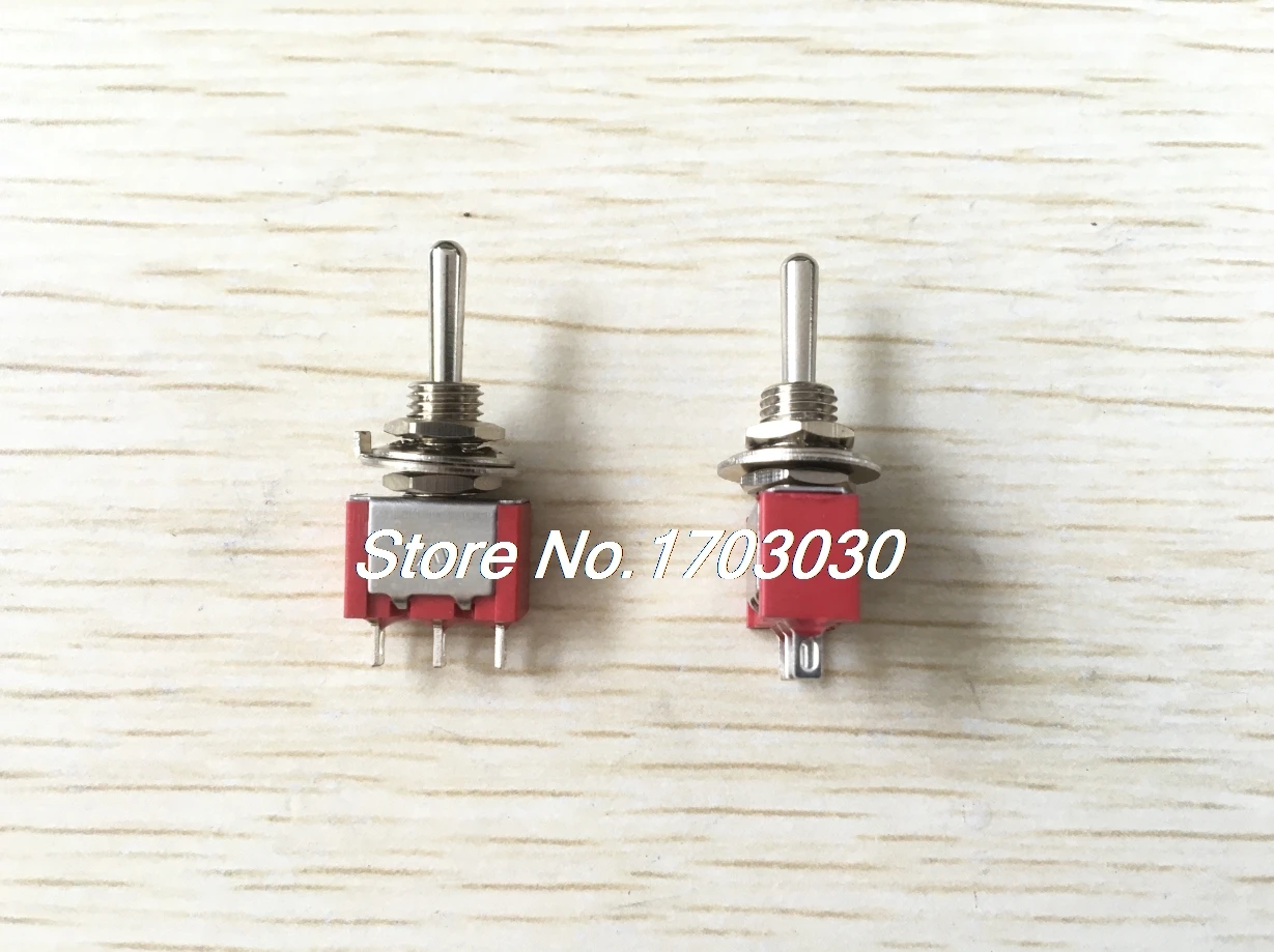 

3 Pcs 2A/250VAC 5A/125VAC SPDT On/Off/On 3 Way 3 Pins Momentary Toggle Switch