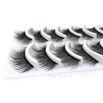 

50 Boxes False Eyelashes Extensions Natural Thick Long Fake Lash Handmade Eye Lashes Makeup Tool Lash Crisscross Cilios