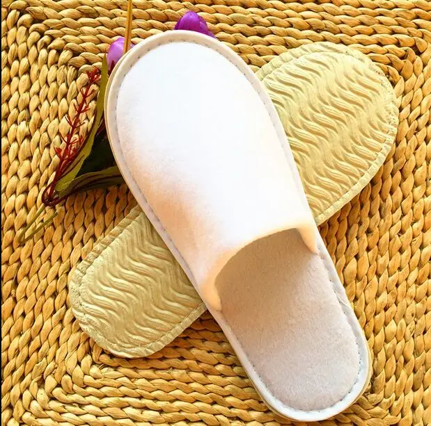 

Free Shipping Mixed Color 10pairs/lot Mixed Color Disposable Hotel Restaurant Slippers Independent Package Anti-skidding Thicken
