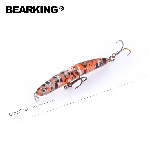 Bearking Retail  hot good fishing lures Popper,minnow quality professional baits 68mm/6.2g,swimbait jointed bait Crankbait