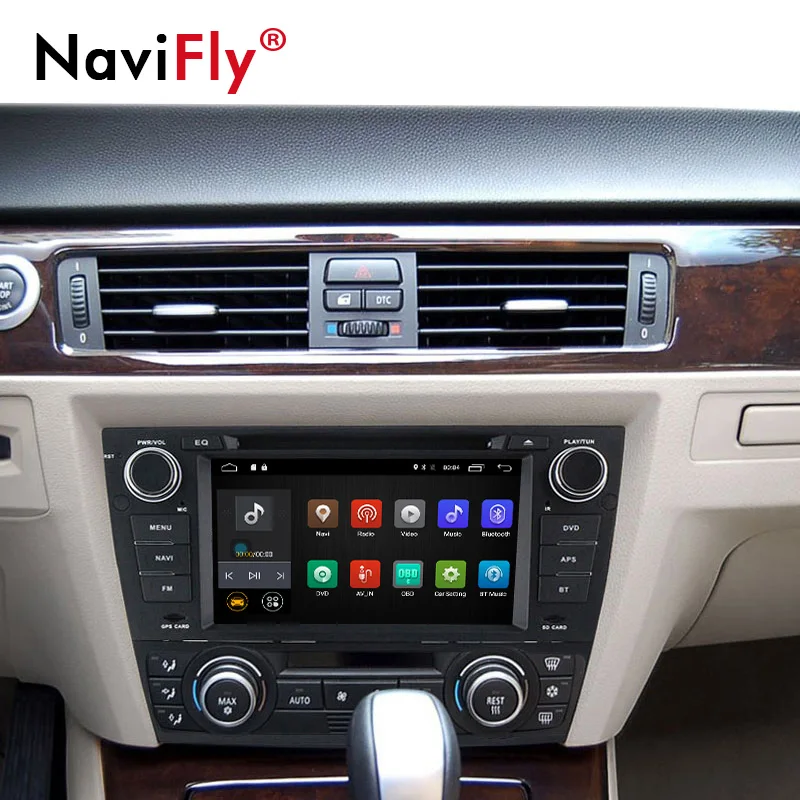 Flash Deal NaviFly pure Android 7.1 Quad Core Car DVD Player GPS Navi for E90 E91 E92 E93 Audio Radio Stereo Head Unit Free Canbus 5