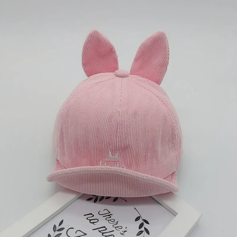 High Quality Kids Hat Baby Cute Soft Baseball Cap Breathable Letter Print Casual Rabbit Ear Design Visors Hats | Детская одежда и