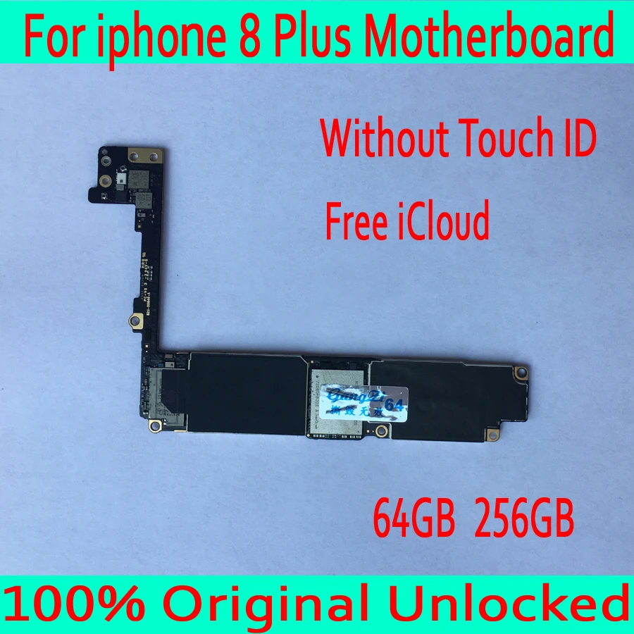 

without Touch ID for iphone 8 Plus Motherboard,with Free iCloud for iphone 8 Plus 8P Mainboard,Original unlocked,Good Tested