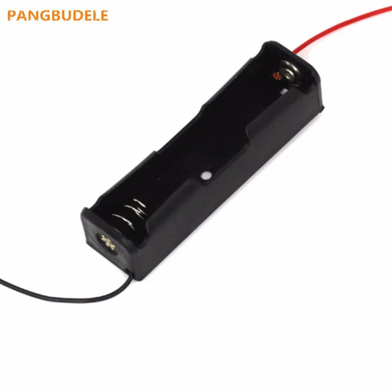 

High Quality New Black 20* 18650 Battery 3.7V Clip Holder Box Case With Wire Lead Battery Box 18650 Battery Holder