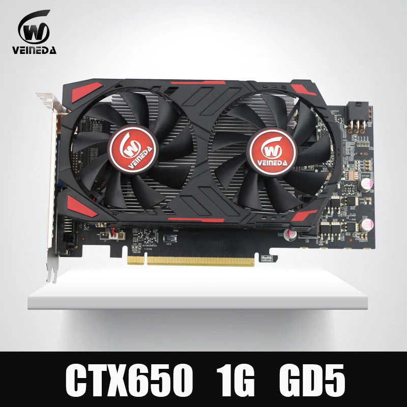 Оригинальный GTX650 GPU veineda Видео Видеокарта GTX650 1 ГБ GDDR5 128BIT видеокарты NVIDIA PC Gaming сильнее, чем GT630, GT730 - изображение
