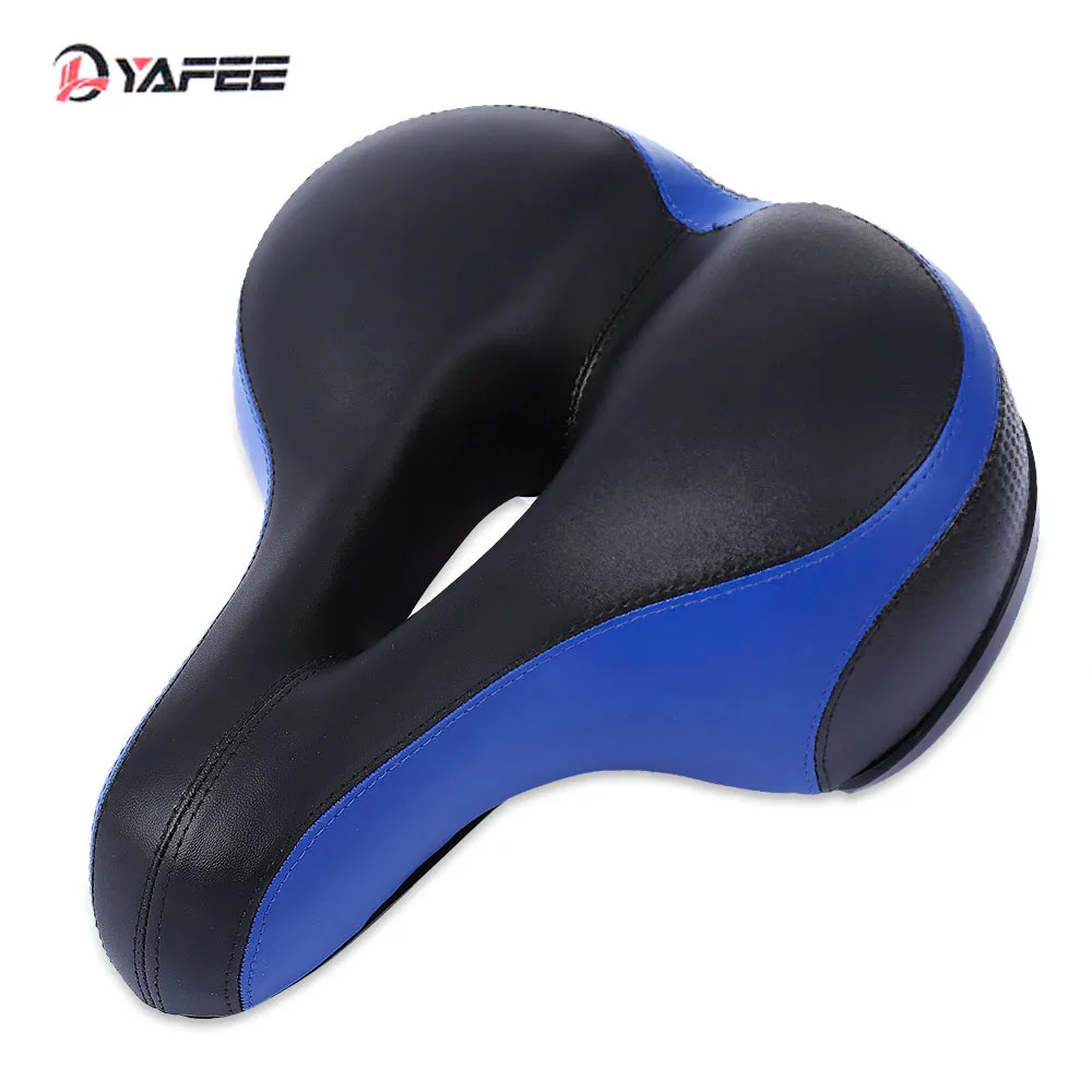 Comfort Wide Big Bum Bike Bicycle Gel Cruiser Extra Sporty Soft Pad Saddle Seat Road Mtb Mountain Bike Leather #3O18 (14)