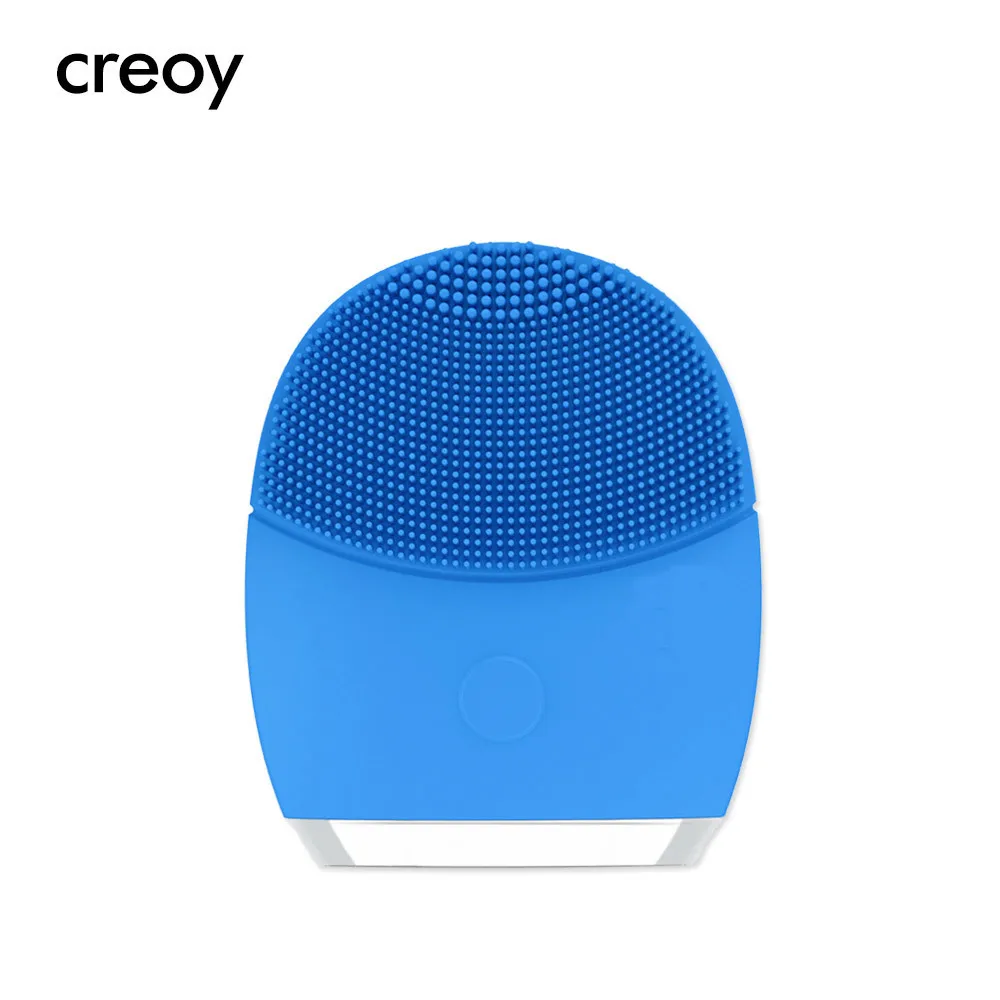 CREOY высокочастотная электрическая силиконовая Очищающая щетка для лица Sonic