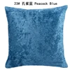 Ice Silver Velvet Pillow Solid Colorr Luxury Pillowcase Cushion Home Decor For Living Room Sofa Custom Throw Pillow 40/45/50/60 5