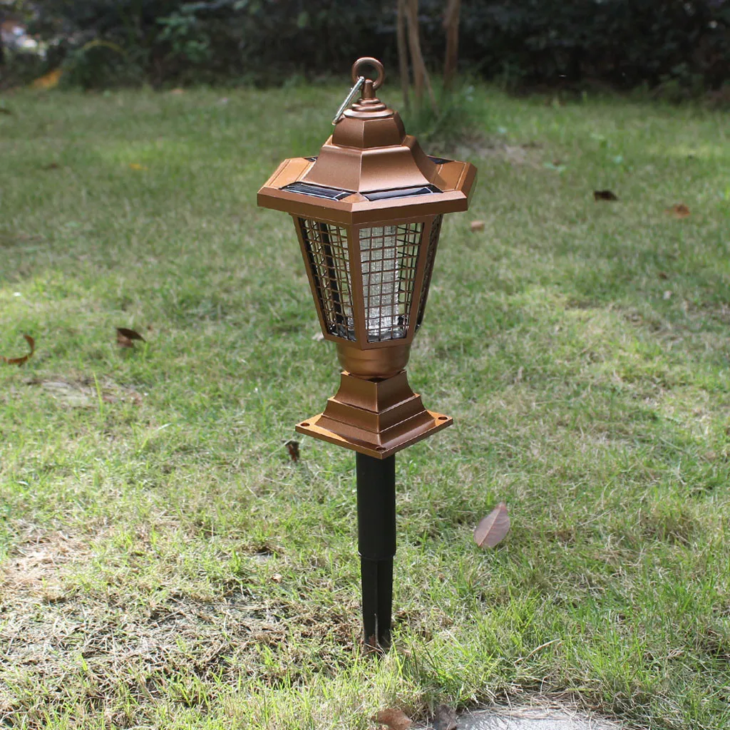 Светодиодный светильник на солнечных батареях с вредителями Жук Zapper уничтожитель насекомых и комаров лампа для сада