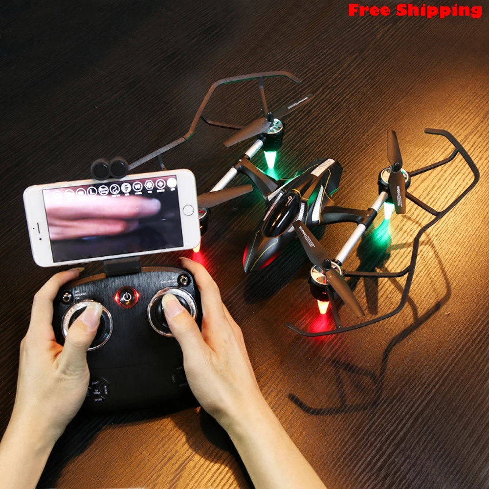 

HJ830 Led 6-axes 2.4G With Altitude Hold 2MP WiFi FPV HD Image APP Quadcopter Wifi Real-time photos transmission Free Shipping