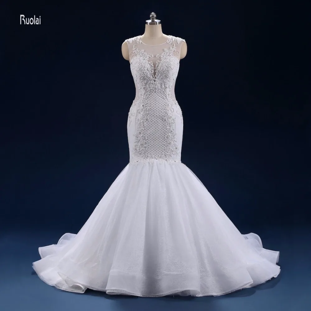 vestidos de noiva robe de mariage Beading Applique Lace font b Wedding b font Dress 2017