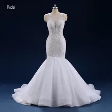 vestidos de noiva robe de mariage Beading Applique Lace font b Wedding b font Dress 2017