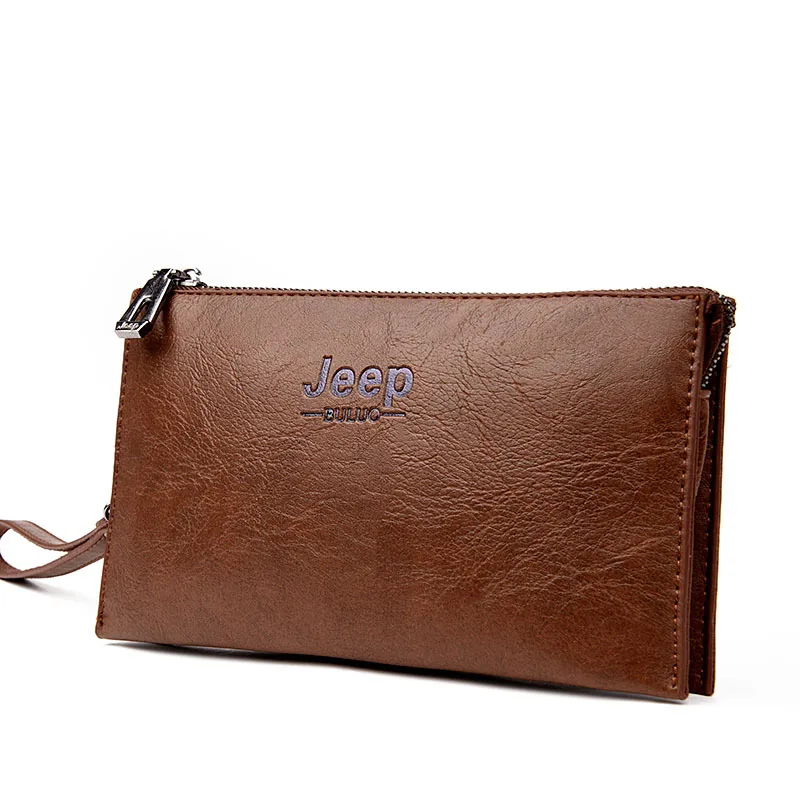 

KYYSLO Men's Wallet of Leather Clutch Bag Fashion Long Wallet Men Large Capacity Mobile Phone Bag Clutch Bag for Men Leather