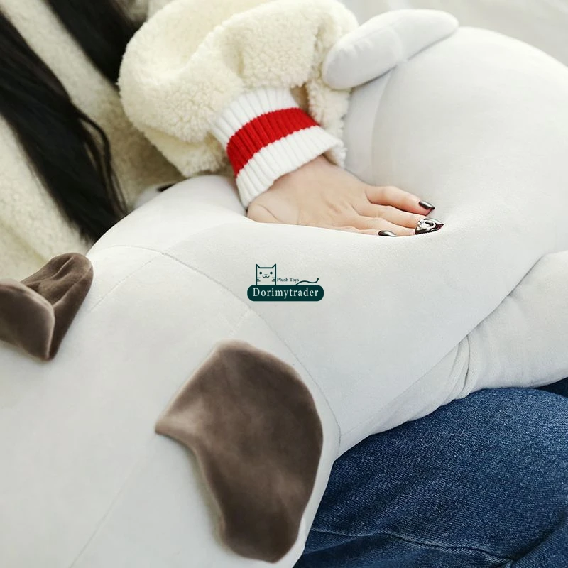 Dorimytrader New Cute Soft Animal Pug Plush Toy Big Stuffed Anime Pekingese Doll Animals Dog for Kids Gift Decoration 75cm 90cm DY50051 (4)