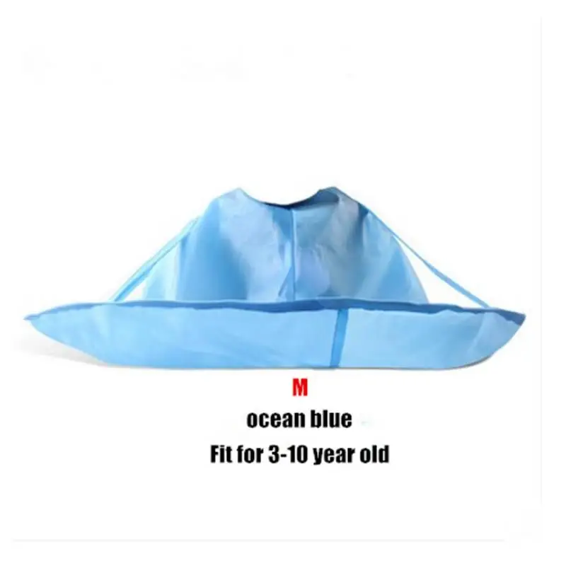 Детский водонепроницаемый наплечник для парикмахерской Парикмахерская, салон парикмахер-стилист, накидка S/m - Цвет: Ocean blue M