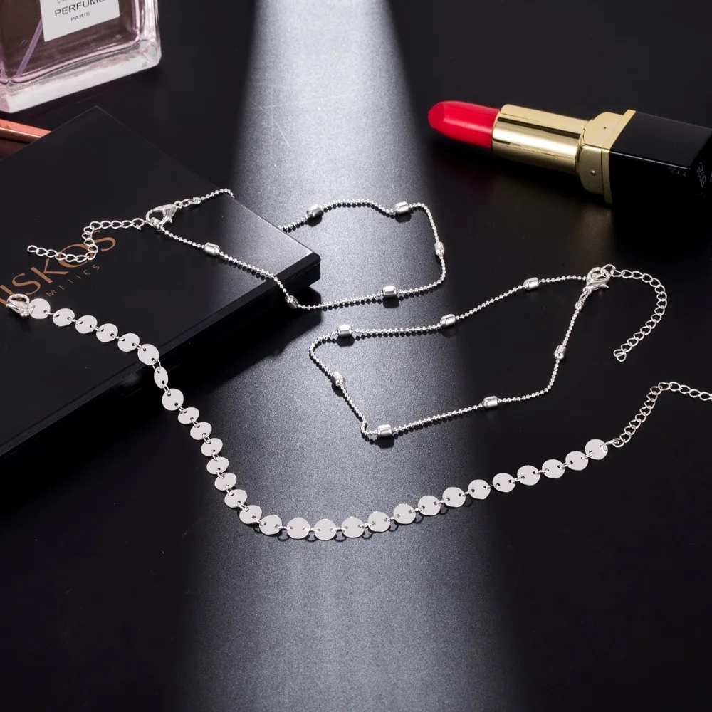 Bohemian Multilayer Beads Anklets For Women Fashion Sequins Anklet Bracelet On Leg Summer Beach Anklet Set Female Foot Jewelry - Image 3