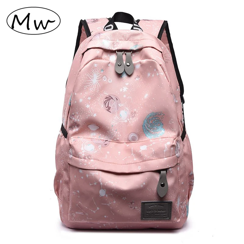 

Fashion Printing Women Backpack Starry Sky Pattern Travel Backpacks Large Capacity School Bagpack For Grils mochilas mujer 2019