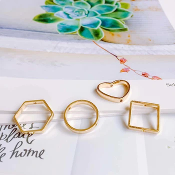 

Eardrop Alloy Metal Round Beads Pendant Necklace Earring Accessories Charms Jewelry Finding Component Diy Handmade Material 8pcs