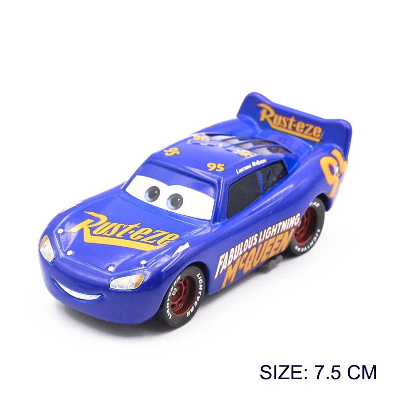 1:55 Metal Alloy Disney Pixar Cars 3 Lightning McQueen Black Storm Jackson Ramirez Dinoco All Disney Style Model Toys Vehicles 34
