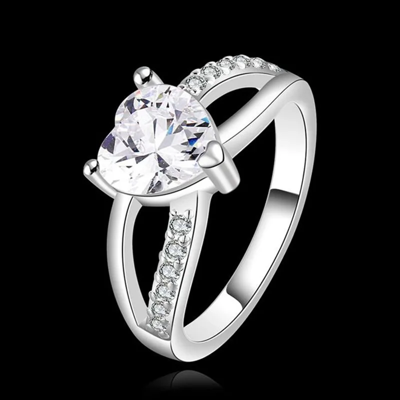 Посеребренная кольцо стерлингового серебра--Jewelry Кольцо заводские цены моды
