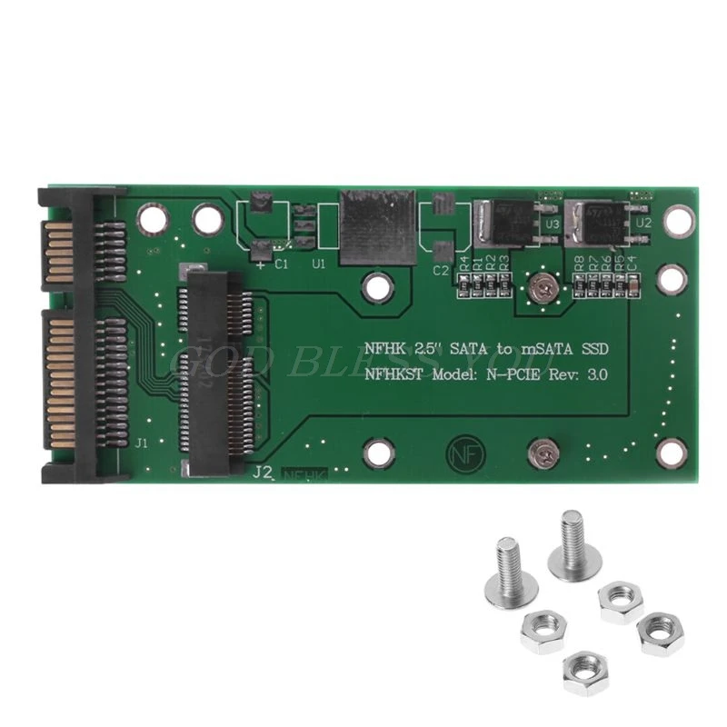 

Converter Adapter Durable 50mm Small board mSATA SSD to 2.5" SATA Drive Small